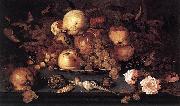 Balthasar van der Ast Still life with Dish of Fruit oil painting reproduction